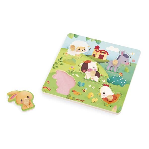 Janod Puzzel - Voelpuzzel boerderij - Afbeelding 2