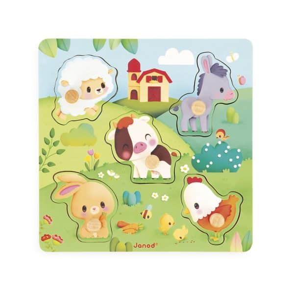 Janod Puzzel - Voelpuzzel boerderij - Afbeelding 3