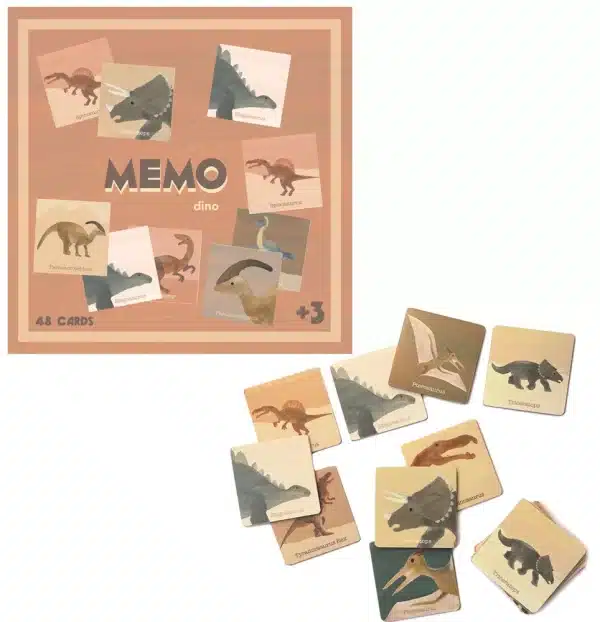 Memo Dinosaurus. 18x18x4 cm. 3+