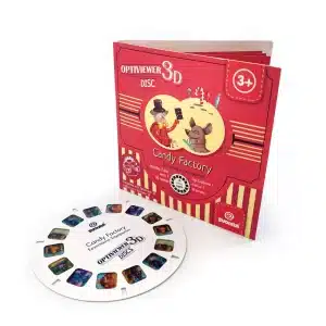 3D Optiviewer schijf. Candy Factory.