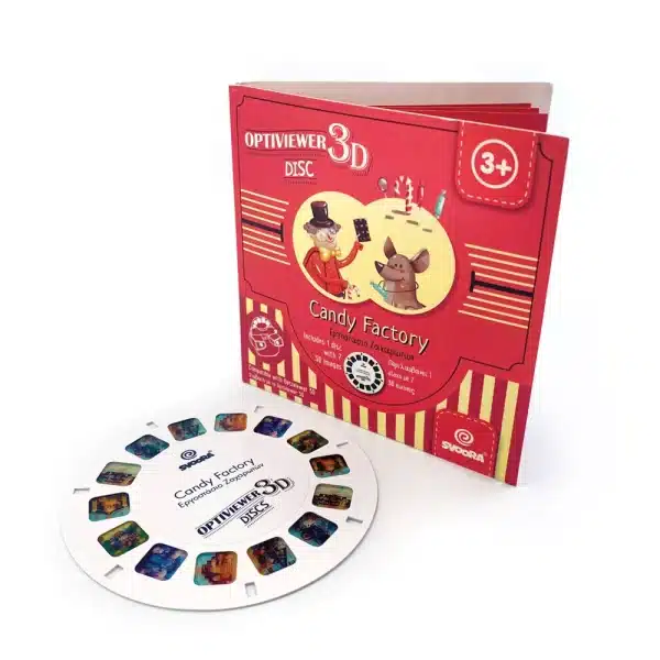 3D Optiviewer schijf. Candy Factory.