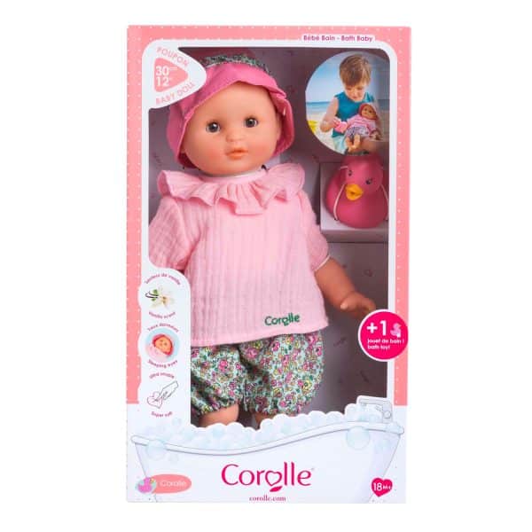 Corolle Badpop Coralie met Badeend - Bloomer, 30cm - Afbeelding 8