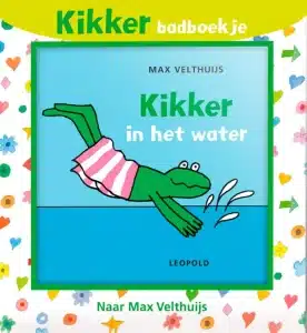 Kikker in het water, badboekje met piepertje 0+