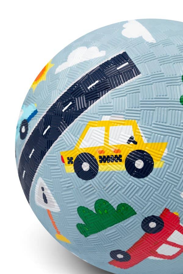 Little L - Rubber bal Auto's - 13 cm - Afbeelding 3