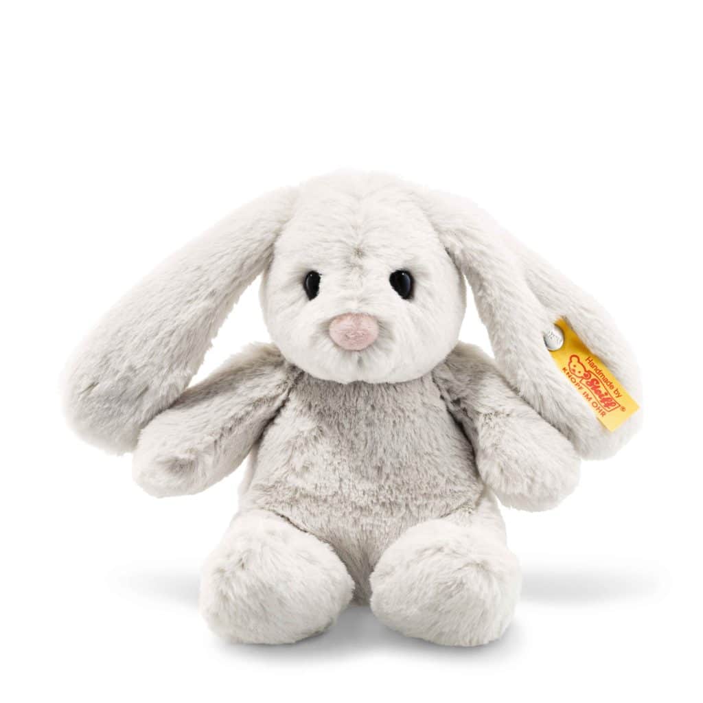 Steiff - Hoppie rabbit, light grey 18 cm