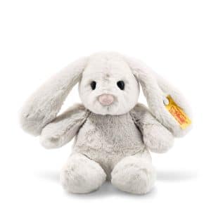 Steiff – Hoppie rabbit, light grey 18 cm
