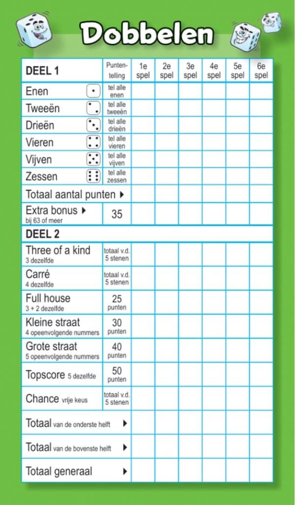 10 Bekendste Dobbelspellen - Afbeelding 2