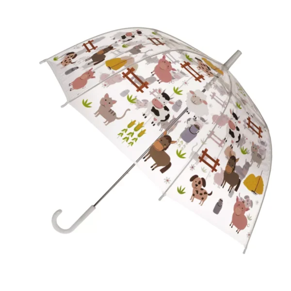 Transparante kinderparaplu dieren - Afbeelding 4