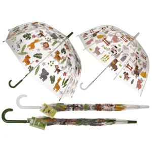 Transparante kinderparaplu dieren