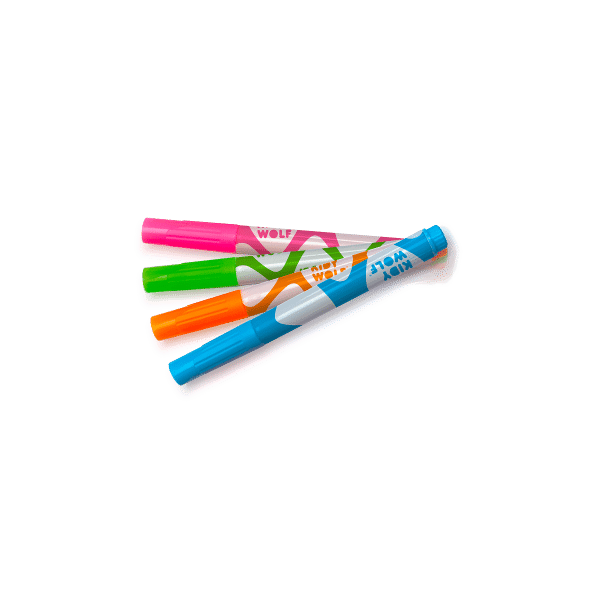 KIDYMARKER - 4 Fluoriserende markeerstiften RGBO