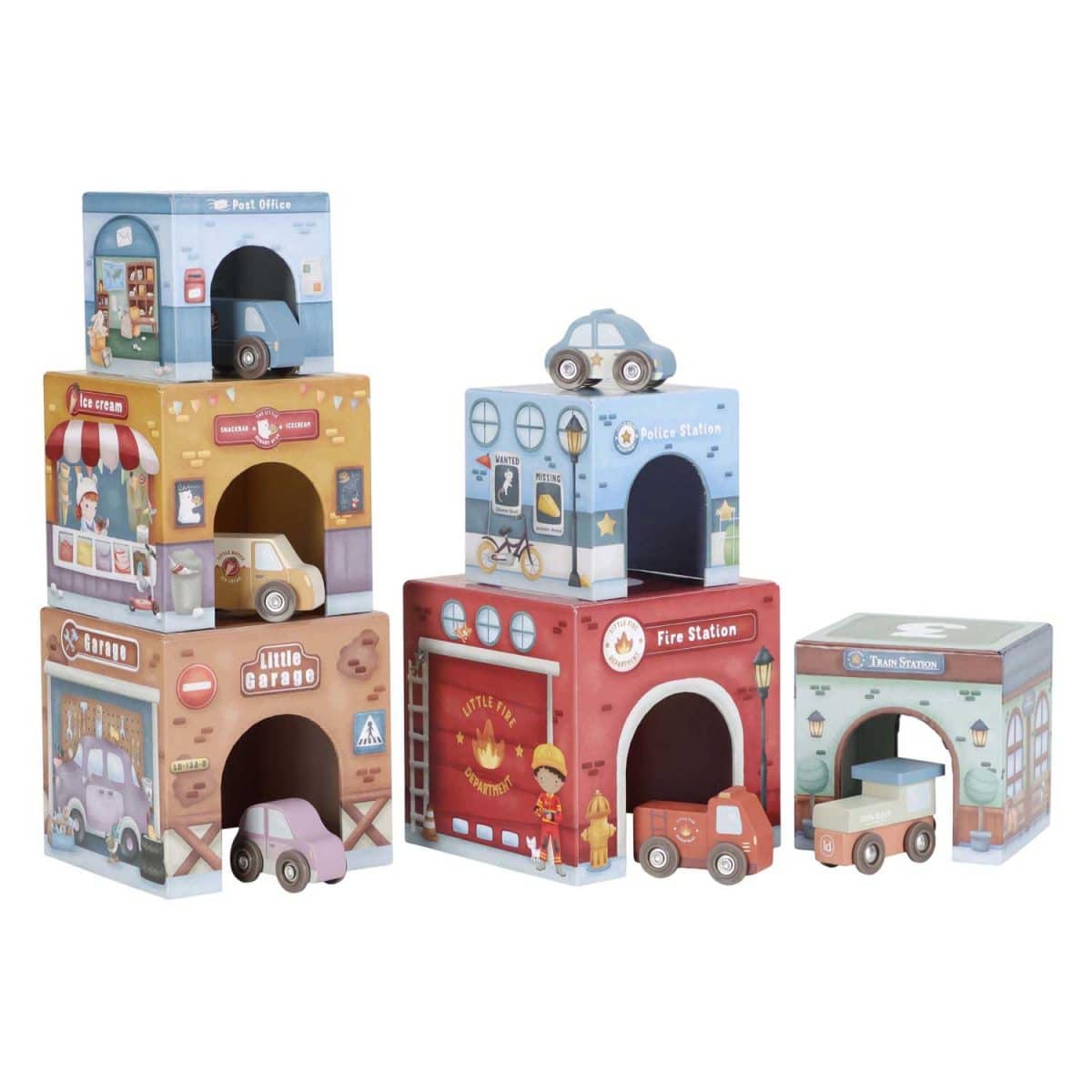 Stapelblokken met auto's FSC