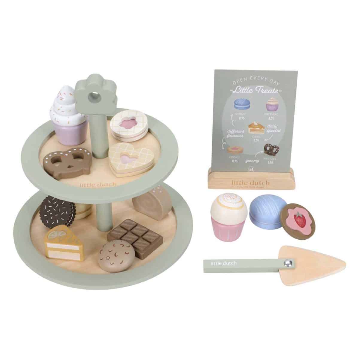 Little Dutch Houten Etagere met Gebak FSC