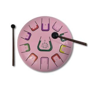 Tambú 11 tonen – Roze – Stalen Tong Drum