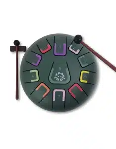 Tambú 11 tonen – Mat Jungle Groen – Stalen Tong Drum