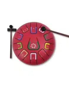 Tambú 11 tonen – Mat Rood – Stalen Tong Drum