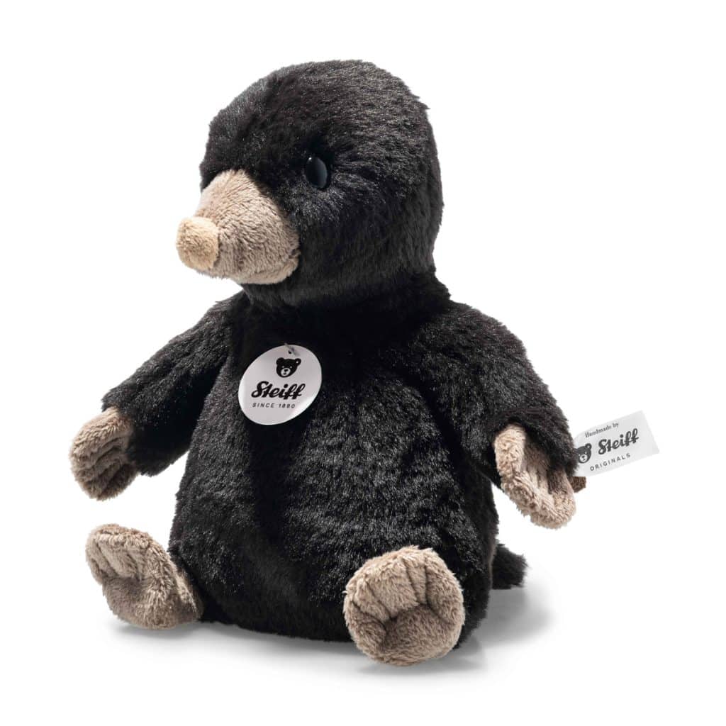 Steiff - Knuffel Diggy mol, donkerbruin