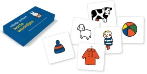 Nijntje oefent korte woordjes (70 kartonnen kaartjes). 2+