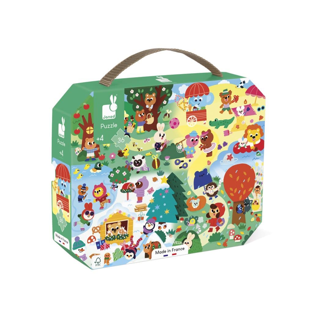 Janod Puzzel - 4 seizoenen 36 stukjes
