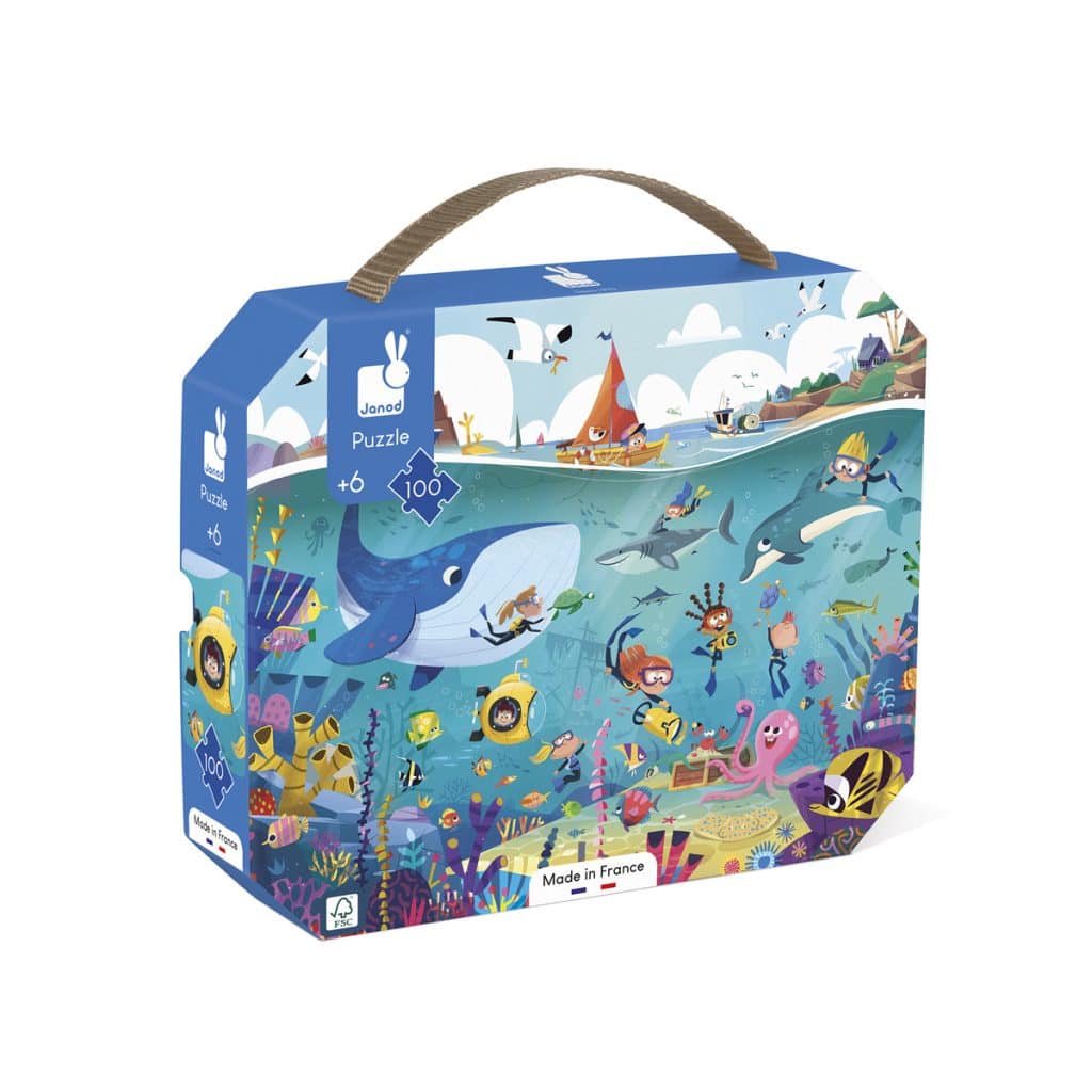 Janod Puzzel - Zeebodem 100 stukjes