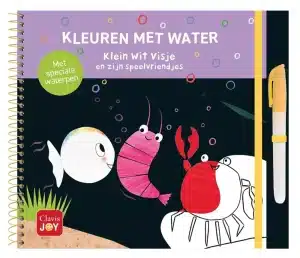 Kleuren met water. Klein wit visje en zijn speelvriendjes 3+