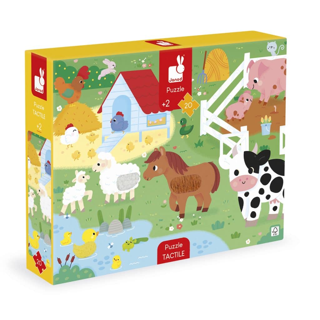 Janod Voelpuzzel – Boerderij 20 stukjes