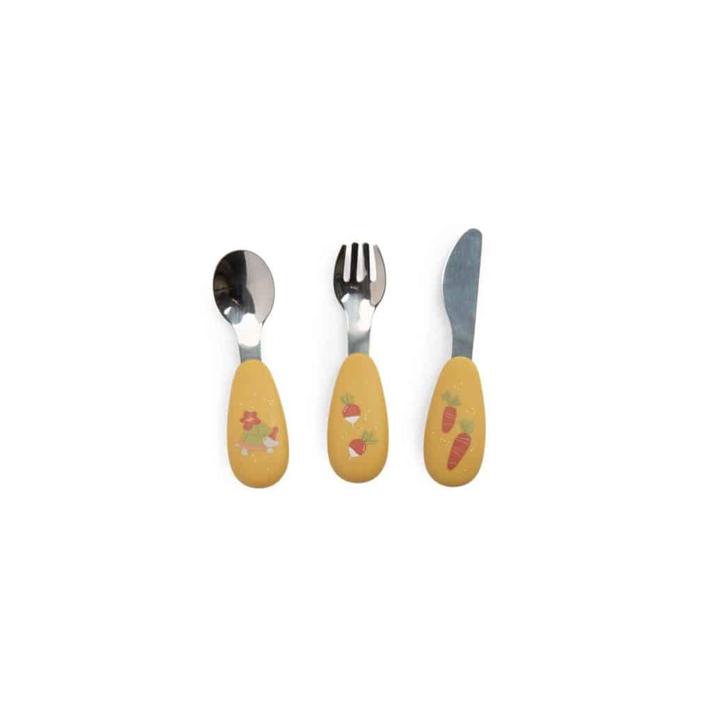 Bestekset voor peuters - Trois petits lapins