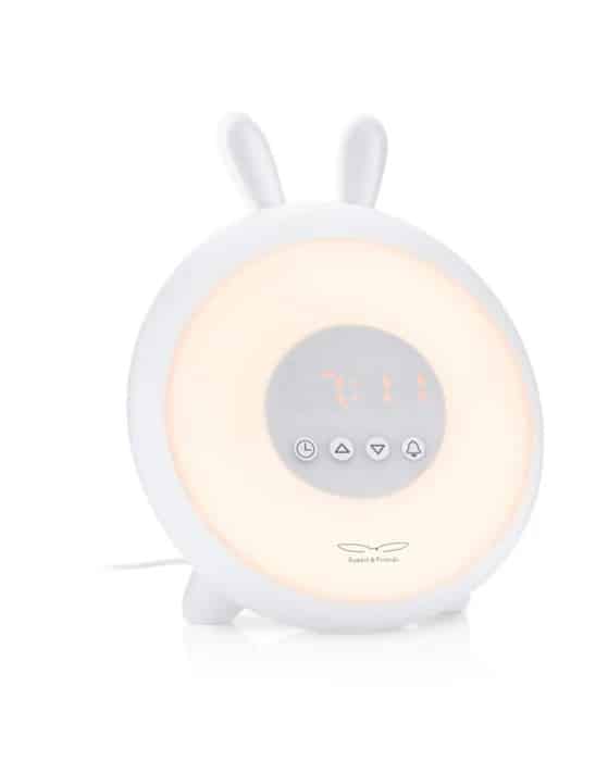 Wekker Rabbit Wake Up Lamp Wit
