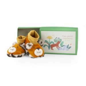 Taïgo babyslofjes met luipaardprint Het Mawa-bos