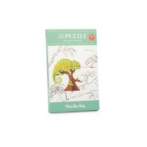 3D-puzzel kameleonpuzzel rond de wereld