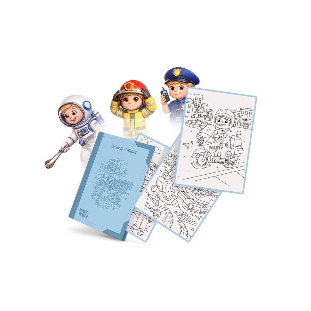 Kidywolf Kidydraw Pad Refill Everyday Heroes 6+