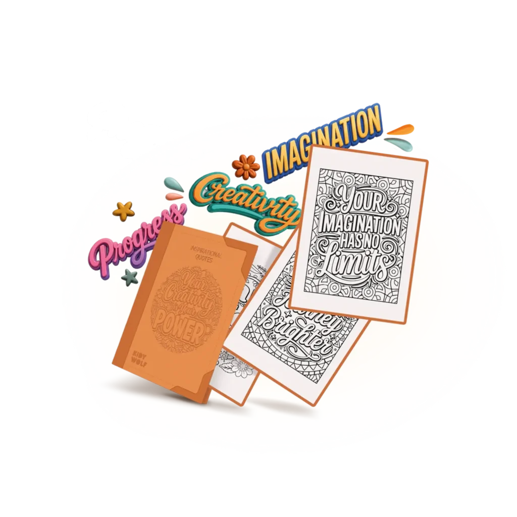 Kidywolf - kidydraw-pad refill - quotes (10+)