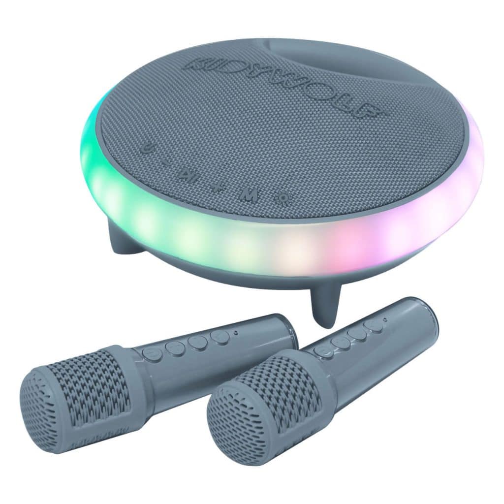 KIDYKARAOKE Karaoke luidspreker met 2 microfoons Blauw