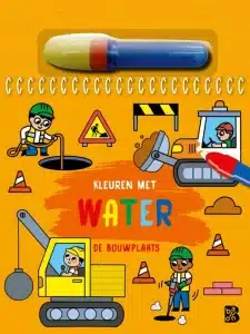 Kleuren met water: Bouwplaats 3+