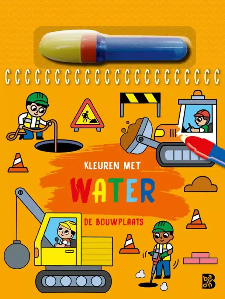 Kleuren met water: Bouwplaats 3+